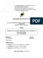 Analyse de La Structure Financière d’Une Entreprise à Travers Les Ratios