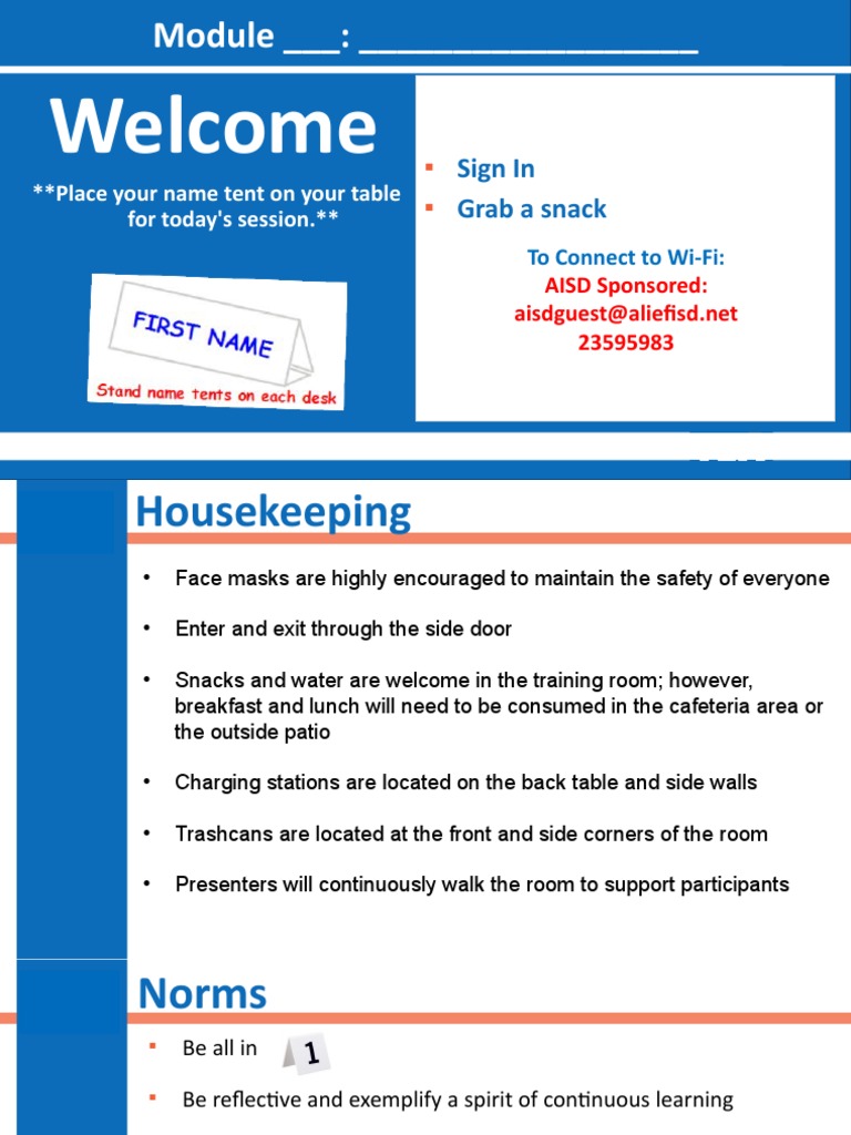 Training Module Overview and Guidelines | PDF