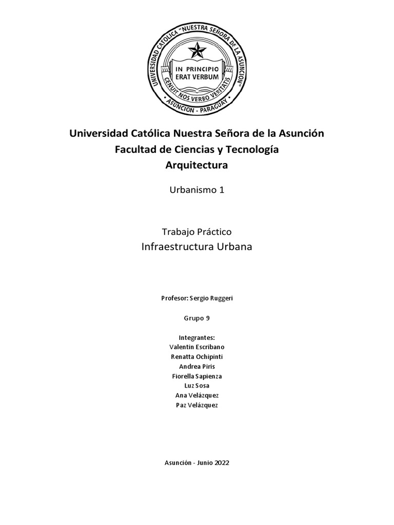 Infraestructura Urbana Grupo 9 PDF