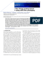 Highly Sensitive Fiber Bragg Grating-Based Pressure Sensor Using Side-Hole Packaging