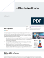 Richard N - Case Study - Focus On Discrimination - Systemic Discrimination - An Examination of Root Causes and Social Change