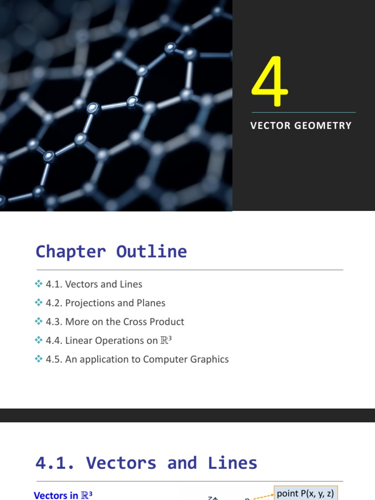 La 4 vector geometry pdf