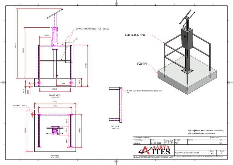 3.2 ECB Guardrail 40mm | PDF | Mechanical Engineering | Industrial ...
