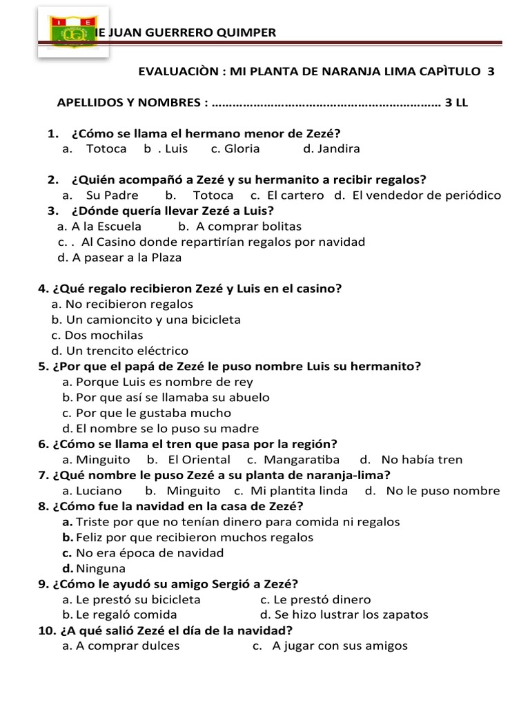 MI PLANTA DE NARANJA LIMA Cap 3 PDF