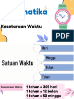 Materi Tema 8 Matematika (Kesetaraan Waktu)