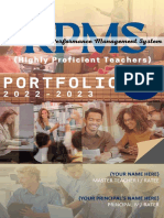 For MT I To MT IV EDITABLE TEMPLATE RPMS PORTFOLIO FOR S.Y. 2022 2023