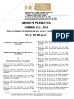 Plenaria-Orden Del Dia-Proyectos (2023-06-19) - 1