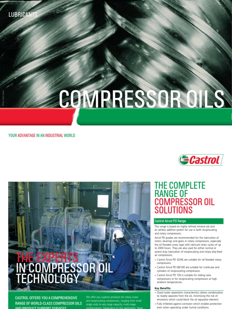 Compressor Oils | PDF | Gas Compressor | Lubricant