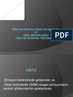 Dizel Emisyon Kontrol Yontemleri