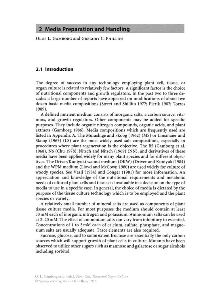 Plant Tissue Culture Media Guide | PDF | Growth Medium | Auxin