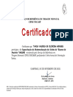 TANIA-1 certificado pezinho