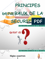 Les 9 PRINCIPES GENERAUX DE LA SECURITE