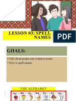Lesson 3 - Spell Names