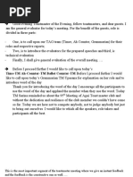 General Evaluator Script for Toastmasters | PDF