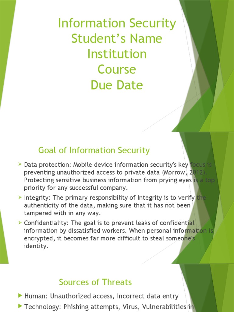 Mobile Device Information Security Guide | PDF | Information Security ...