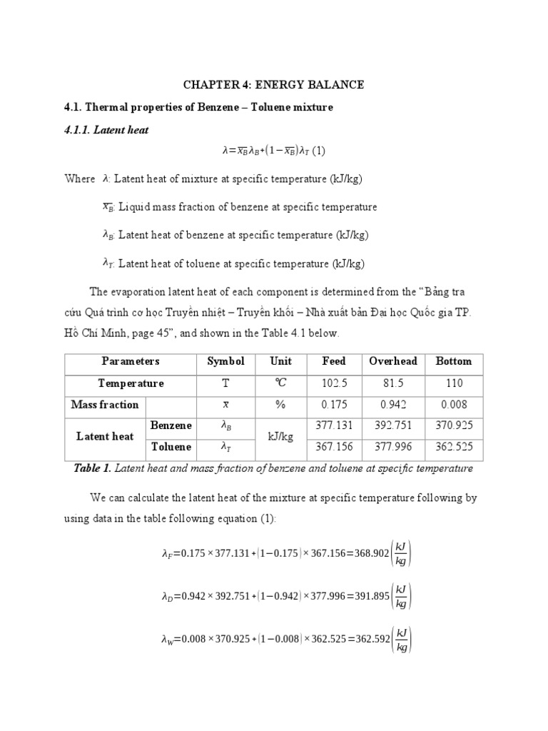 Energy Balance PDF