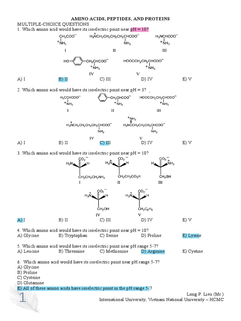 Oc Amino Acids Peptides and Proteins | PDF | Amino Acid | Chemistry