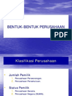 Bentuk-Bentuk Perusahaan