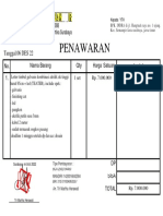 Surat Penawaran Letter Timbul Teater