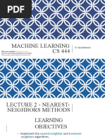 Lecture 2 - Nearest-Neighbors Methods