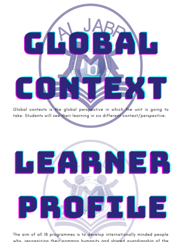 IB Global Contexts Overview | PDF