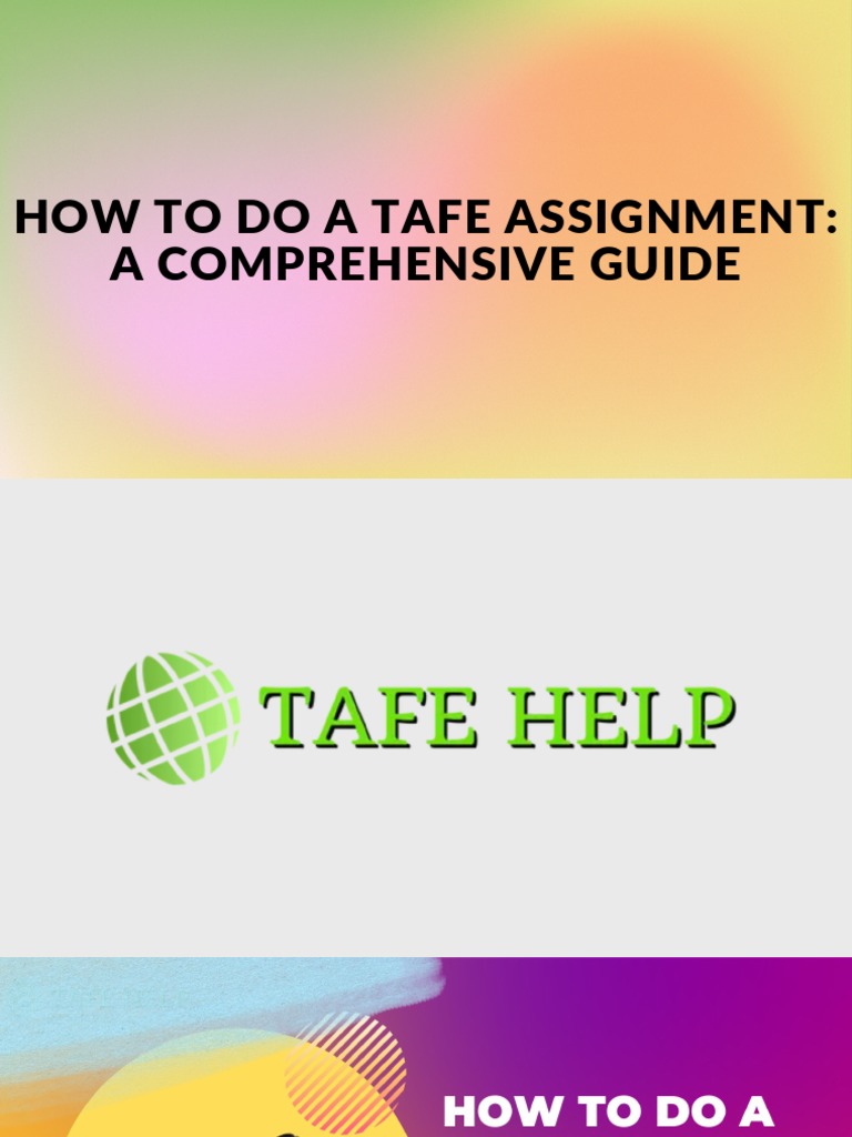 how to write a tafe assignment