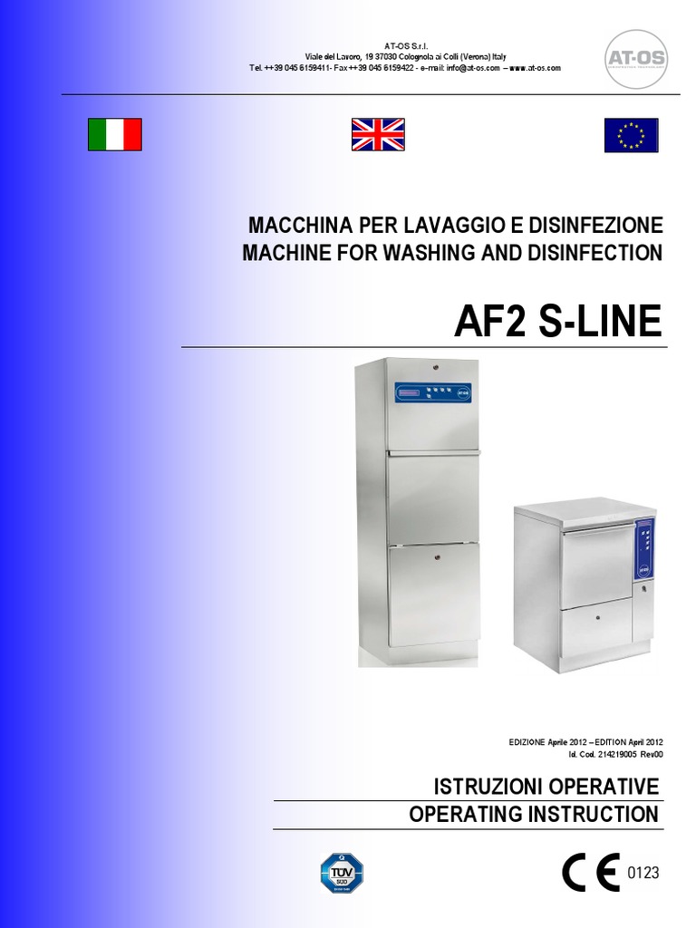 LAVATO26 214219005 Istruzioni Operative AF2 SLINE ITA - ENG Rev03 | PDF