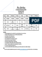 Beacon Light Academy: 2 Semester Examination Timetable For Classes VI To VIII Session 2022 - 23