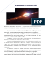 Artigo - Cientistas Descobrem Planeta Que Não Deveria Existir