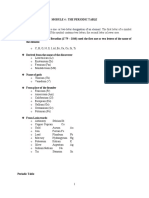 Module 4. Periodic Table