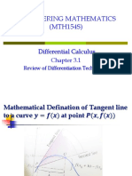 Lecture 1 - Review of Differentiation Technique