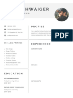 Grey Clean CV Resume Photo