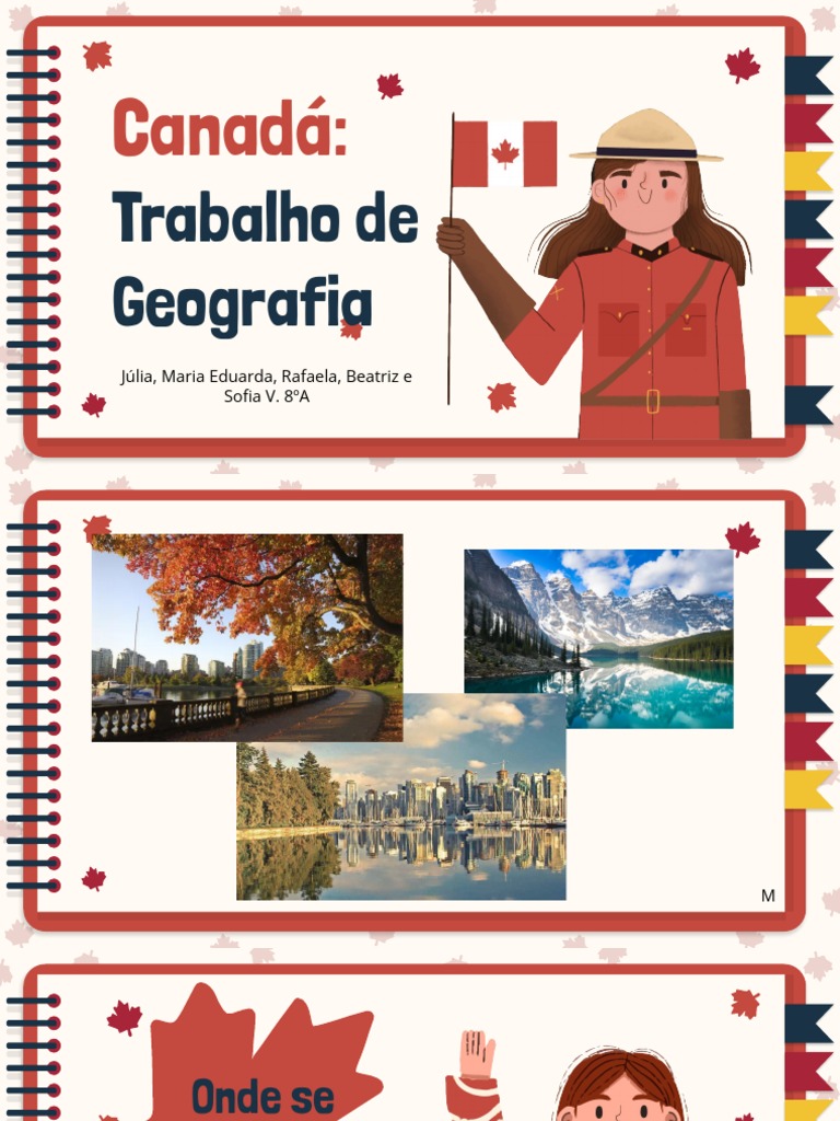 CANADÁ - Trabalho de Geografia | PDF | Canadá | Quebec