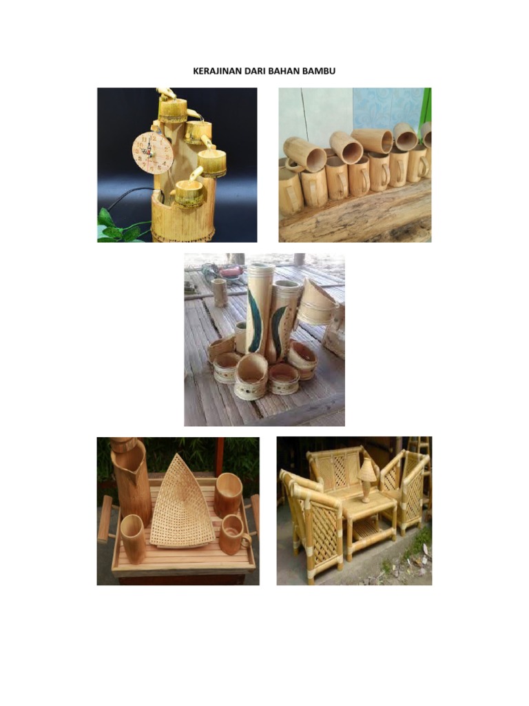 Kerajinan Dari Bahan Bambu | PDF