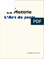 LArt de Jouir (French Edition) (De La Mettrie, Julien Offray)