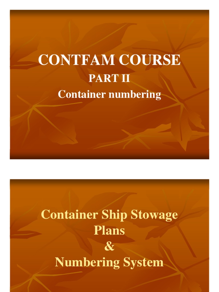Contfam part2 numbering compatibility mode pdf