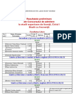 Preliminare - ZI Licenta Usarb