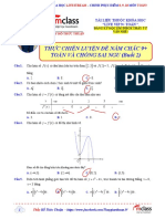 (HTT) - Thực Chiến Nắm Chắc 9+ Toán Đề Số 02