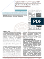 Analysis of Fertility Indicators in The Republic of Uzbekistan