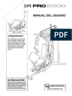 Weider Pro 5500 System Weevsy2996 Manual de Usuario