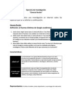 Ejercicio de Investigación Ciencia Ficción