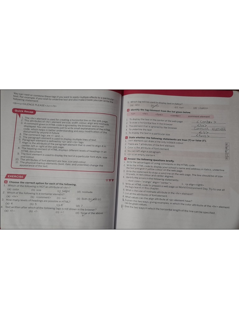 Displaying Text in HTML | PDF