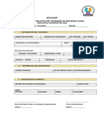 Formulario de Solicitud Del Programa de Asistencia Social Educativa Cooperativa 2023