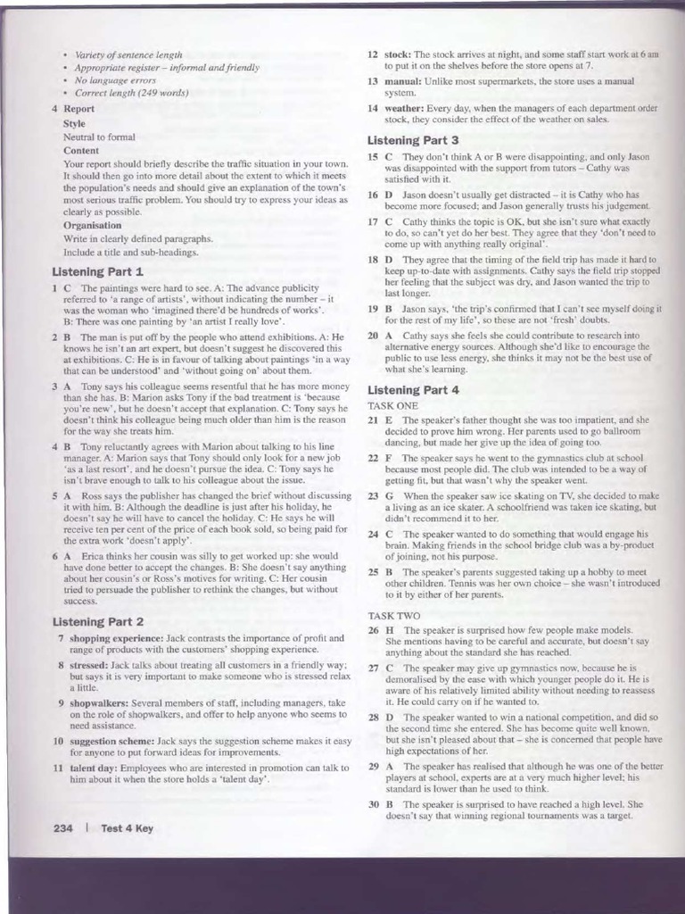 Trainer Test 4 KEY | PDF