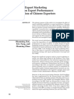 The Effect of Export Marketing Capabilities On Export Performance An Investigation