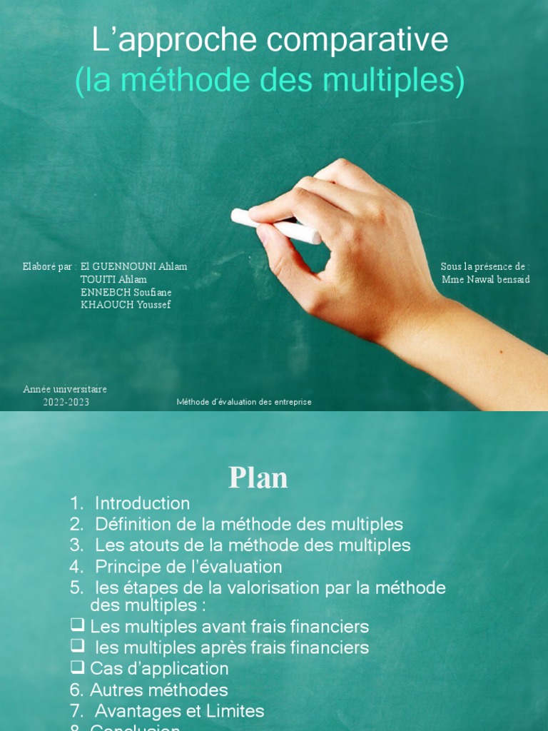 Évaluation par la méthode des multiples | PDF