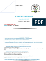 PLANIFICARE Chimie VIII - 2022-2023