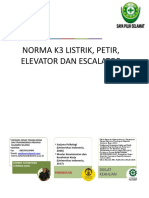 k3 Listrik, Penyalur Petir, Elevator - Escalator