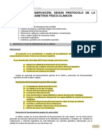 Tema 4. Observación, Según Protocolo de La Unidad, de Parámetros Físico-Clínicos