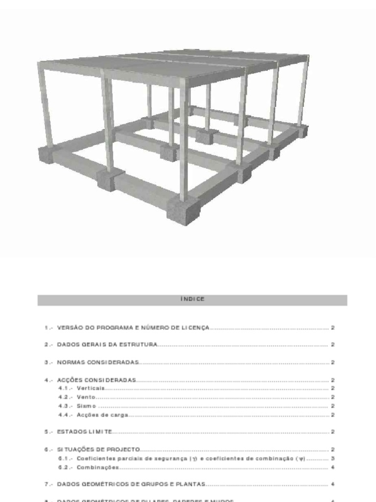 Projecto de Estrutura T2 Complecto | PDF | Aço | Estresse (Mecânica)